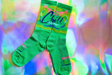 Load image into Gallery viewer, *SECONDS* &quot;La Sock&quot; Moon Dust Collab— Green — Chill— 6&quot;
