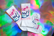 Load image into Gallery viewer, *SECONDS* &quot;La Sock&quot; Moon Dust Collab— White — Shred— 6&quot;
