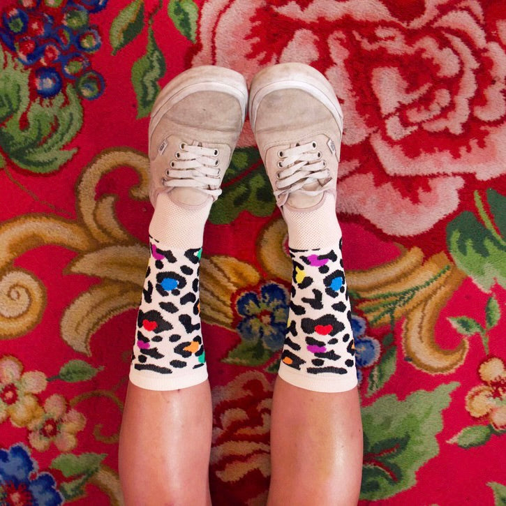 *SECONDS* Cosmic Dirt x Bummerland 🏳️‍🌈 Party Leopard Sock 🏳️‍🌈 - 7