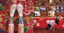 Load image into Gallery viewer, *SECONDS* Cosmic Dirt x Bummerland 🏳️‍🌈 Party Leopard Sock 🏳️‍🌈 - 7&quot; Cuff
