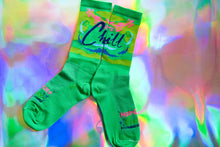 Load image into Gallery viewer, &quot;La Sock&quot; Moon Dust Collab— Green — Chill— 6&quot;
