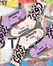 Load image into Gallery viewer, Leopard Sock - Sour Cream - 7”

